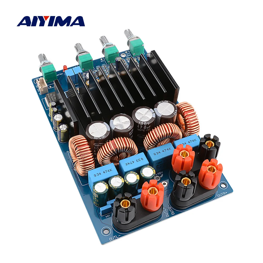 AIYIMA 2,1 TAS5630 усилитель мощности аудио Плата 300 Вт+ 150Wx2 Класс D Цифровой динамик усилитель OPA1632DR мини-усилитель DIY домашний кинотеатр
