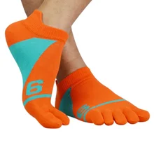 Мужские мягкие носки для велоспорта, рыбалки, йоги, баскетбола, бега, спорта, дышащие носки с пальцами, мужские носки, хлопковые носки с пятью пальцами