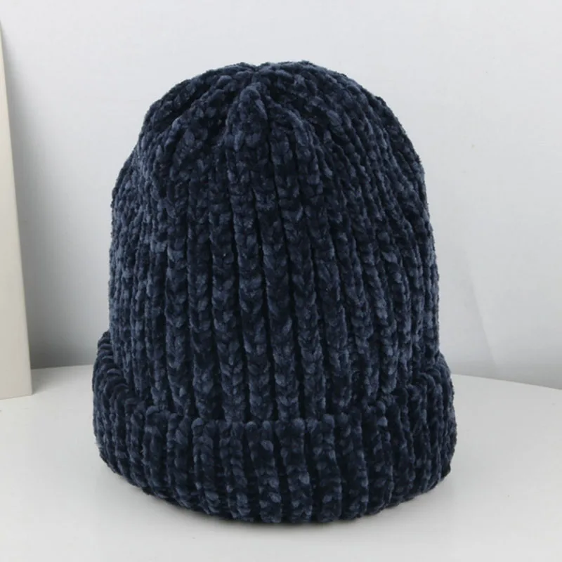 2018 Высокое качество взрослый ребенок зиму для мальчиков и девочек сплошной цвет крышки держать warmknit шляпа с различной пряжи уличная модная