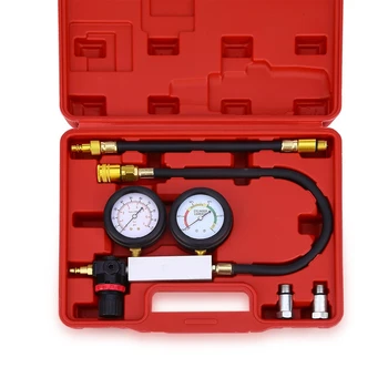 

Professional Car Engine Cylinder Leakage Tester Dual Pressure Instrument Diagnostic Kit 2 Pressure Gauges for Petrol Engine