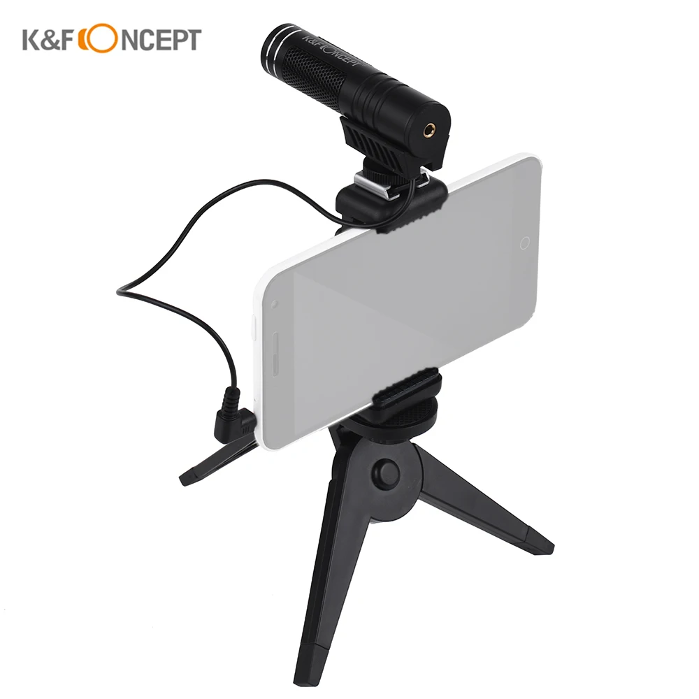 

K&F Concept Cellphone Microphone External Podcasting Video Microfon Condenser Mobile Microphone for Smartphone Mic