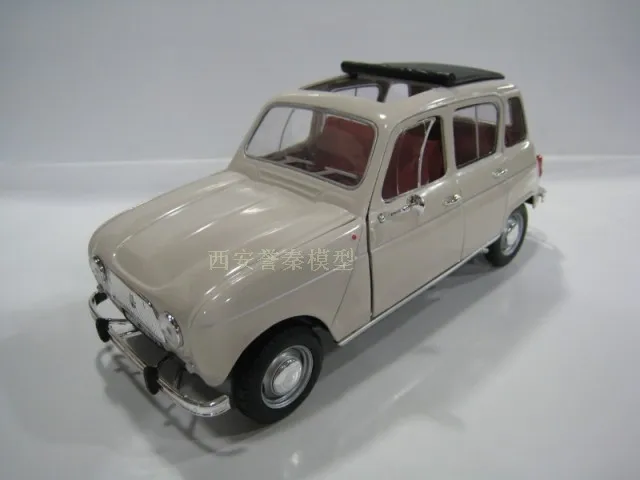 NOR EV 1:18 Renault 4L классический сплав модель автомобиля литье под давлением металлические игрушки подарок на день рождения для детей мальчиков - Цвет: Белый