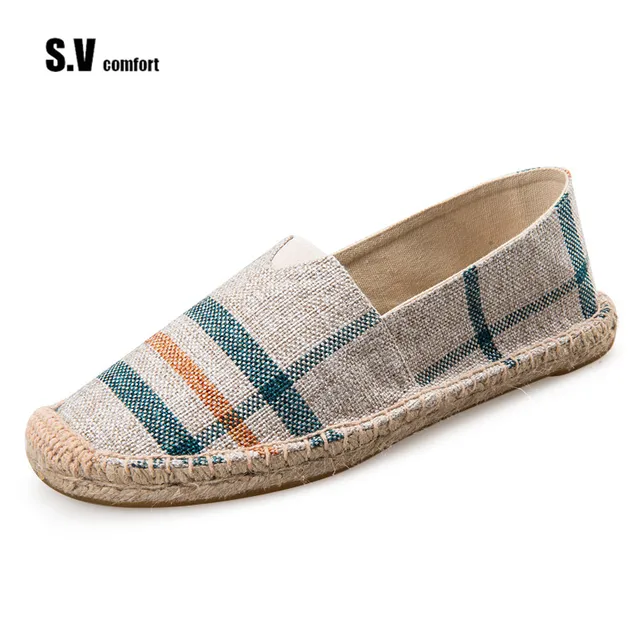 Summer Fashion Men Canvas Shoes Espadrilles Men Casual Shoes Slip On Breathable Loafers Men Flats Shoe Summer Fashion Men Canvas Shoes Espadrilles Men Casual Shoes Slip On Breathable Loafers Men Flats Shoe
