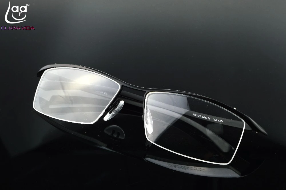 

=CLARAVIDA=Pure Titanium with steel case Commercial Glasses frames reading glasses +1 +1.5 +2 +2.5 +3 +3.5 +4 +4.5 +5 +5.5