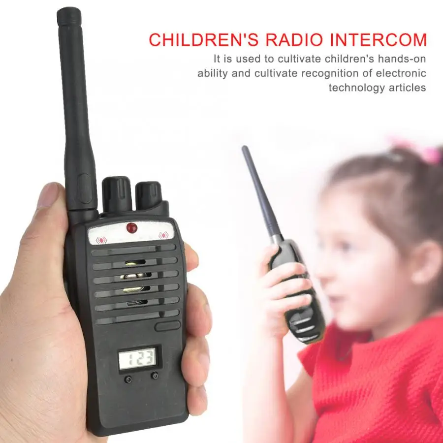 Interphone 2 шт./лот 2-Way Радио Walkie Talkie игрушки мини ручной Дети Электронная развивающая игрушка игрушки для детей