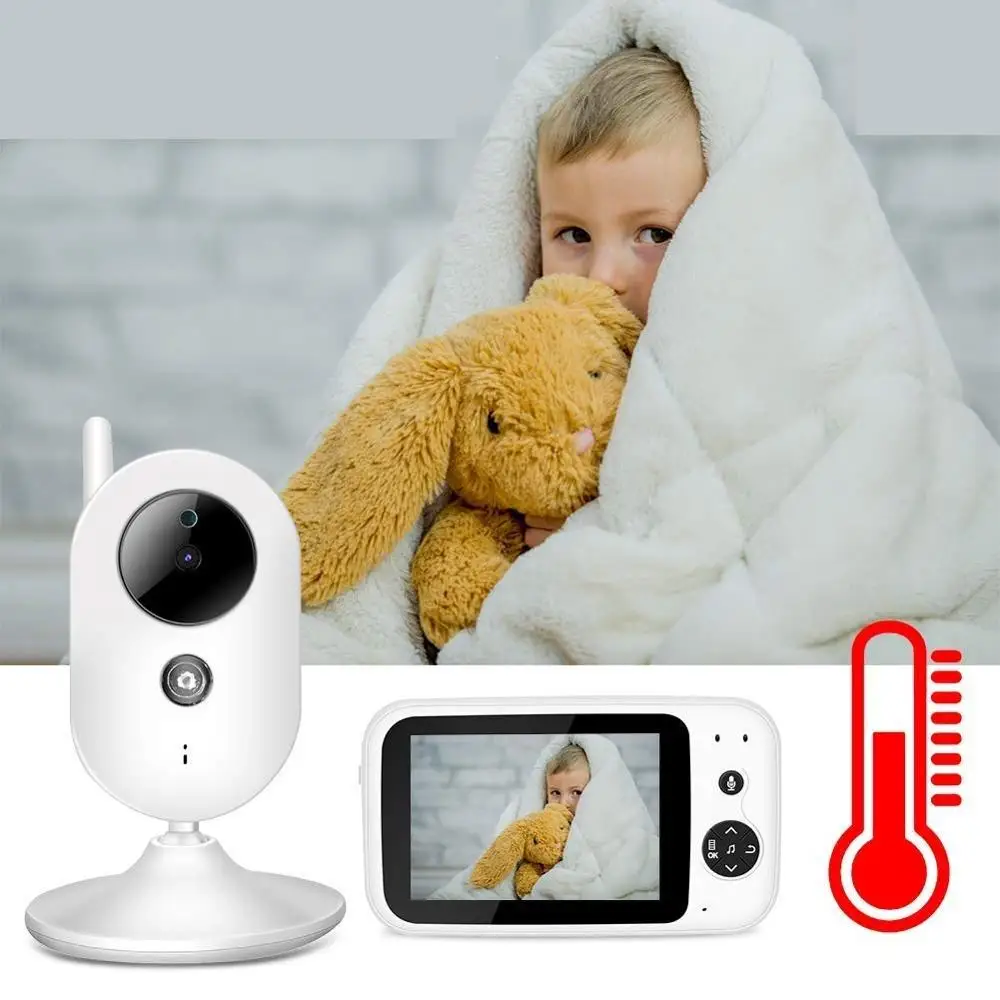 

Video Nanny baby monitor with camera 3.5 inch TFT LCD IR Night Vision Intercom Lullabies Temperature Monitor