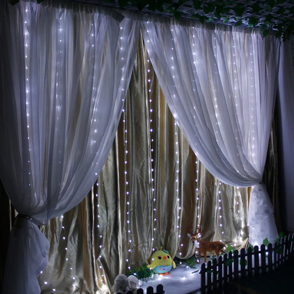 CARPRIE 3x6 М 600 светодиодный светильник, гирлянда для окна, занавеска, Сказочная лампа, украшения для свадебной вечеринки, романтический домашний декор, guirlande lumineuse светодиодный