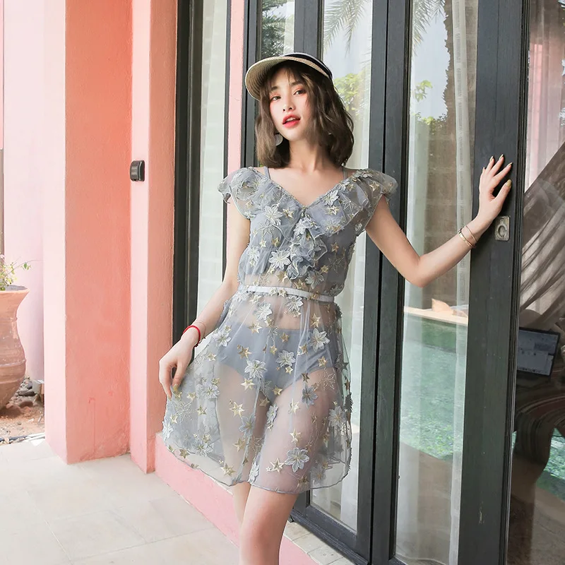 

Sexy Bikini Two-Piece Swimsuit Swim Suit Woman Swimwear Female Big Size Trikinis New Three Piece Her Super Beach Dress 2019 Dot