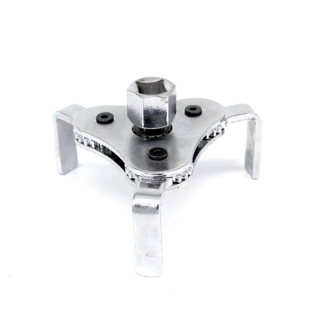 

Auto Car Adjustable Two Way Oil Filter Wrench Tool Repair Tools with 3 Jaw Remover Tool for Cars Trucks 62-102mm HT751