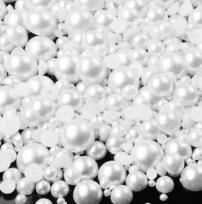 

Free shipping! 3mm~10mm mixed sizes 1000pcs flat back half pearl many colors