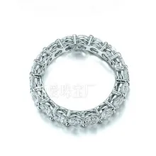Vecalon Diente conjunto Joyería de Las Mujeres 925 anillo de Plata Anillo de 2 Quilates de Diamantes Simulados Cz Engagement Wedding band Anillos Para Las Mujeres
