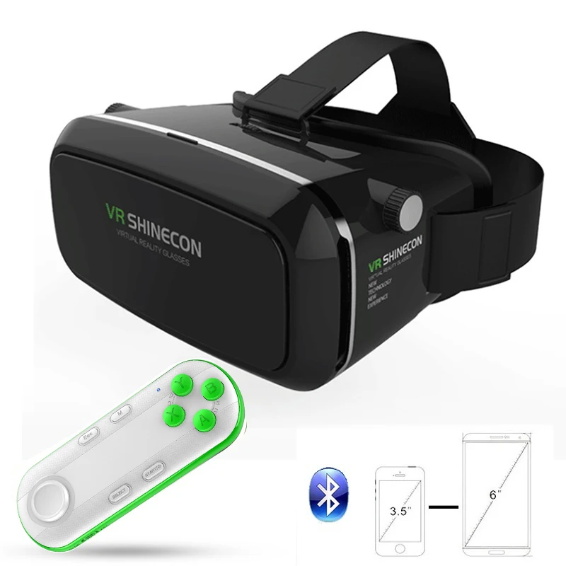 VR Shinecon 3D очки универсальный виртуальной реальности Google картон видео гарнитура