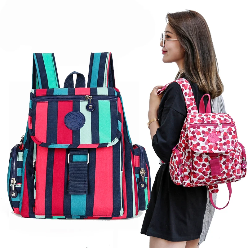 

Fashion Women Backpack Nylon Backpacks for Teenage Girls Daily College School Bag Printing Female Travel Backpack Mochila
