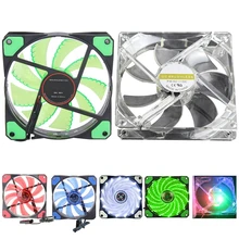 15 LED 12V/5V Light Neon Quite Computer Case Mod Cooling Fan 120*120*25mm 3/4 Pin Cooling Fan PC Cooler Radiator Ventilador