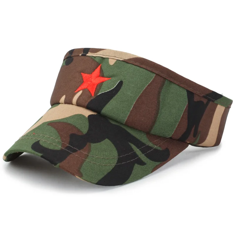 

Empty-top Hat Student MilitaryTraining Camouflage Visor Hat Outdoor Activities Men Women Sun Hat