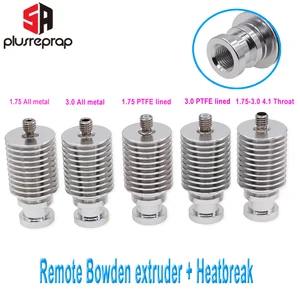 V6 радиатор теплоотвод охлаждающая труба все цельнометаллическая / радиатор теплоотвод J-головки hotend удаленного блока с тепловым перерывом для 1.75 мм 3.0 мм филамента V6 головка экструдера 3D-принтеры Запчасти - изображение