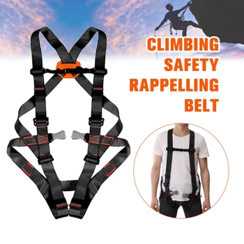 

Outdoor Sports Climbing Safety Belt Climb Mountain Rope Safety Waist Belt Protection Equipment Safety Harness Body Protecting