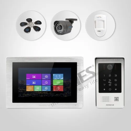 

HOMSECUR 7" Wired Hands-free Video&Audio Home Intercom with Touch Screen Monitor BC091+BM714-S