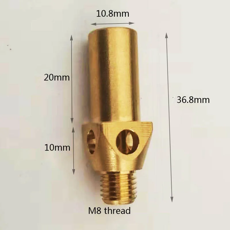 1pcs 0 5mm M8 Brass Cast Iron Jet Burner Lpg Gas Nozzle Cooking