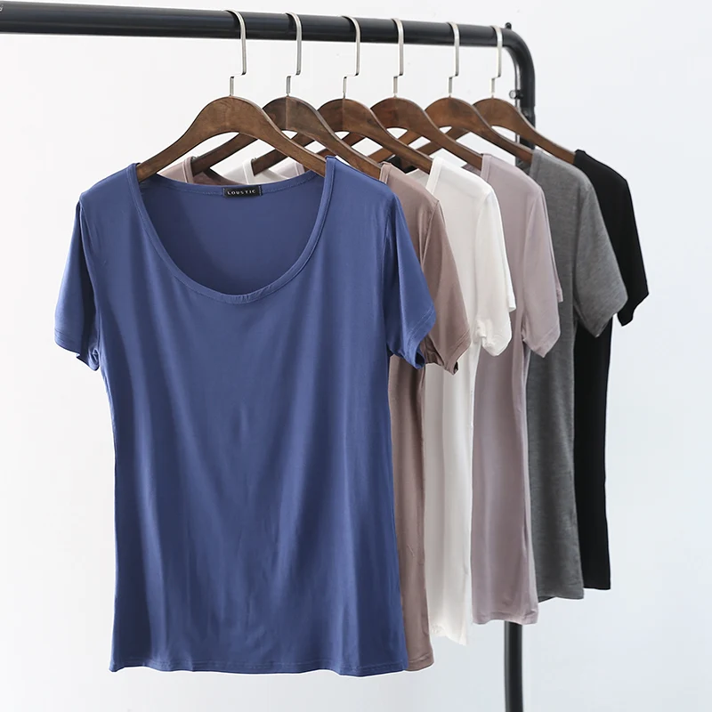  womens top Lady Cotton long sleeve O-neck top woman tshirt all match Basic t-shirt black gray white