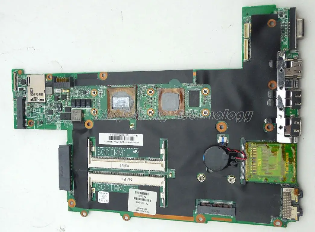 

SHELI laptop Motherboard For hp DM3 581172-001 for AMD cpu with integrated graphics card DDR2 100% tested fully