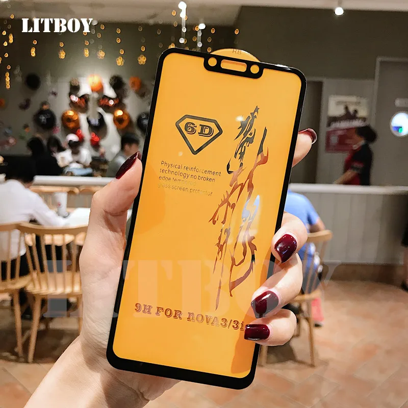 

6D Full Cover Tempered Glass For Huawei P20 lite Pro honor 8A 8C 8X 7X Y7 Prime Glass Screen Protector For honor 9 10 lite Film