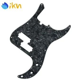 

New 13 Hole Electric Bass Pickguard Pick Guard Scratch Plate Black Pearl 4Ply for PB Bass 4 Strings