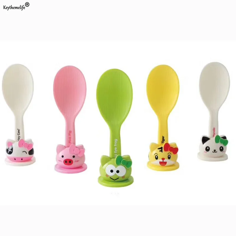 

1PC Cartoon Animal Ladle Non Stick Rice Paddle Meal Spoon Rice Spoon Kitchen Accessories 0B