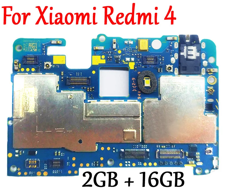 

Tested Full Work Original Unlock Motherboard For Xiaomi Hongmi Redmi4 Redmi 4 2GB+16GBLogic Circuit Board Plate Global Firmware
