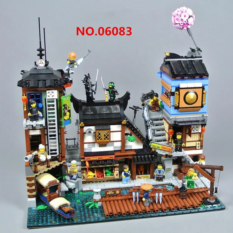 

Lepin 06083 3979PCS City Docks Sets Compatible With 70657 Model Building Kits Blocks Bricks Educational Toys For Children Gifts
