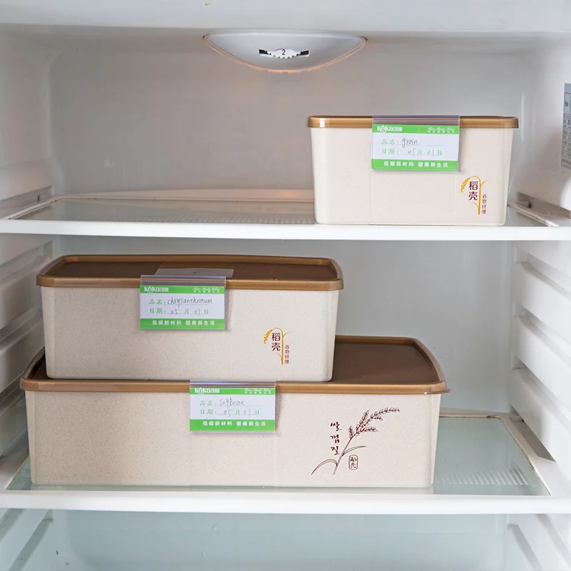 Plastic cover crisper box microwave oven lunch set of three refrigerator large fruit storage bento box