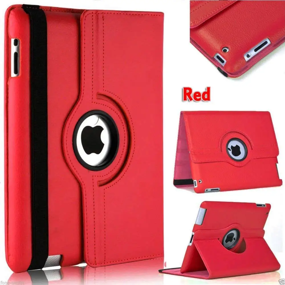 For iPad Mini Case 360 Degrees Rotating Flip PU Leather Cover 2 3 Stand Cases Smart Tablet Sleep Wake | Компьютеры и офис