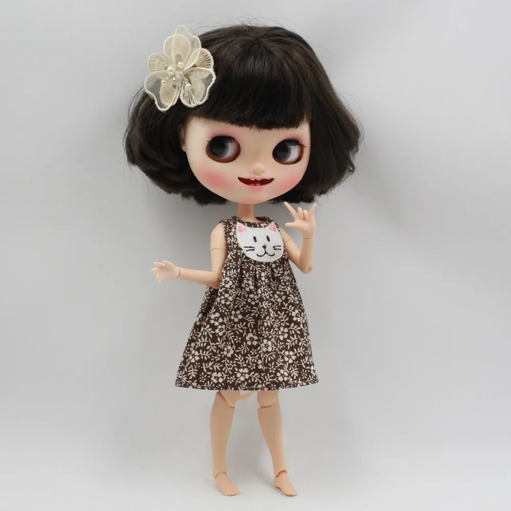 Blyth doll icy licca Милая одежда Цветочное платье с головной убор прекрасный