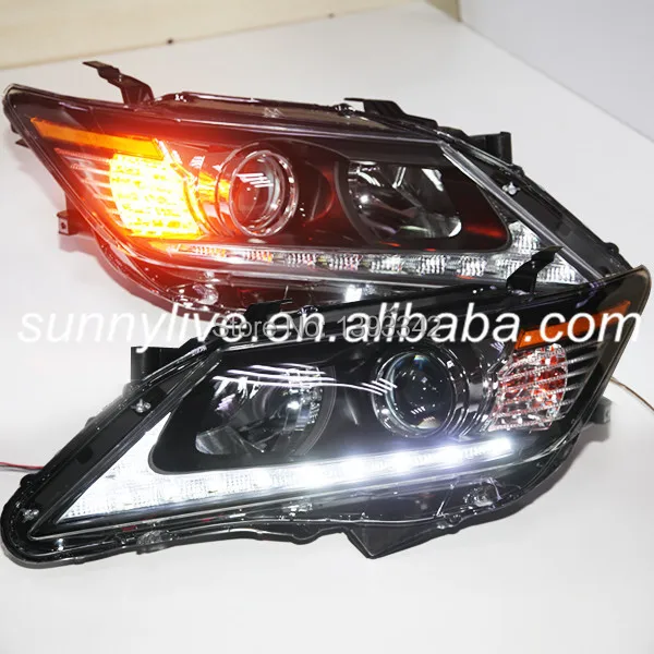 Для TOYOTA 2012 2013 год Camry Aurion Светодиодные ленты головной светильник LEXUS стиль DRL ZJ|lexus