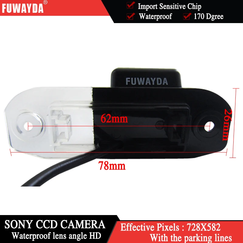 Камера для зеркала заднего вида FUWAYDA беспроводная SONY CCD VOLVO XC60 XC70 XC90 S40 S60 V50 V70 C70 с
