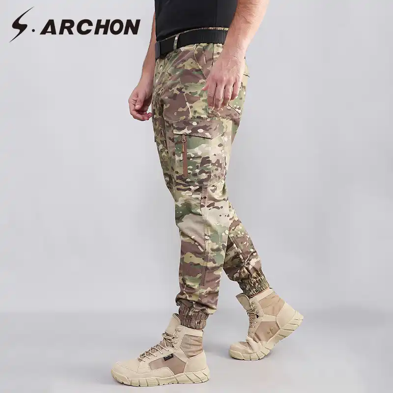 Camouflage cotton pants Clearance