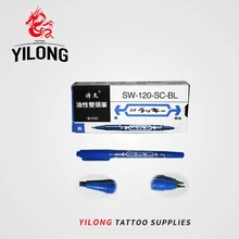 10 шт. двойная головка тату кожа жирная маркировочная ручка прочная Татуировка поставка искусство тела Инструменты Высокое качество