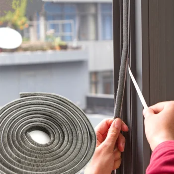 Flexible 3 M Self adhesive window sealing tape DIY cut dustproof soundproofed door gap seal strip