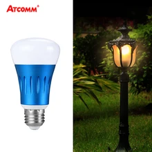 15 Вт Светильники для крыльца лампы E27 ампулы лампочка со светодиодным датчиком автоматического выключения/на датчик дневного света лампы гараж Газон 85-265 в холодный белый/теплый белый