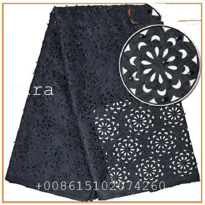 

african swiss voile lace fabric 5yards 2017 Free shipping Latest Laser Cutting eyelet cotton lace
