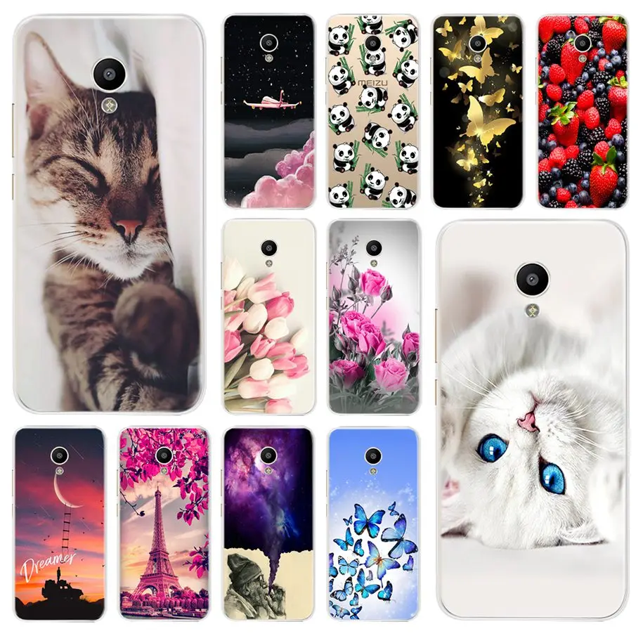 Мягкий чехол из ТПУ для Capa Meizu M5 Note M3 бампер с принтом Meilan M3S A5 M5C M5S Mini силиконовый |