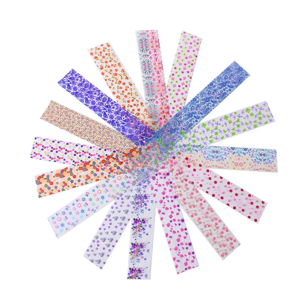 

16Pcs/Set New Designs Gradient Marble Nail Art Sticker Fashion Full Cover Image Decals Nail Transfer Water Foils Beauty Tool