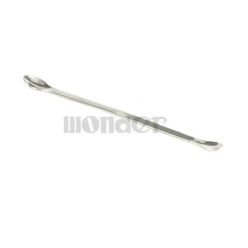 

200mm Length 15/11mm Diameter Double Head Medicine Reagent Spoon Stainless Steel