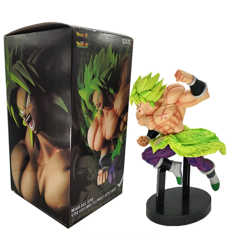 24 см Dragon Ball Z Broly фигурка Супер Saiyan Broly фигурка Broly Figuarts Broly DBZ ПВХ модель игрушки куклы - Цвет: broly-1(with box)