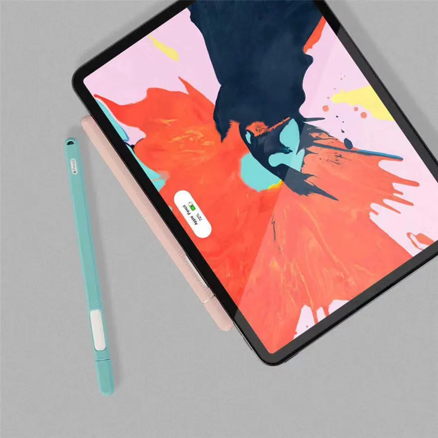 Модный мягкий силиконовый чехол для Apple Pencil 2-го поколения для iPad Pencil 2 набор крышек чехол для планшета держатель стилус чехол рукав