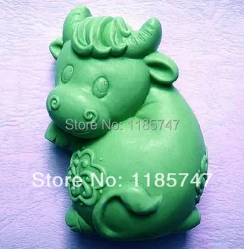 

3D bull shape silione soap mold animal soap molds decorating silicone mold
