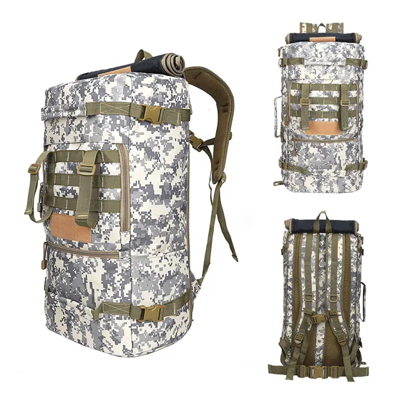 

50L Waterproof Climbing Backpack Hiking Military Tactical Backpack 3Use Bag Camping Mountaineering Outdoor Sport Molle Hand Bags