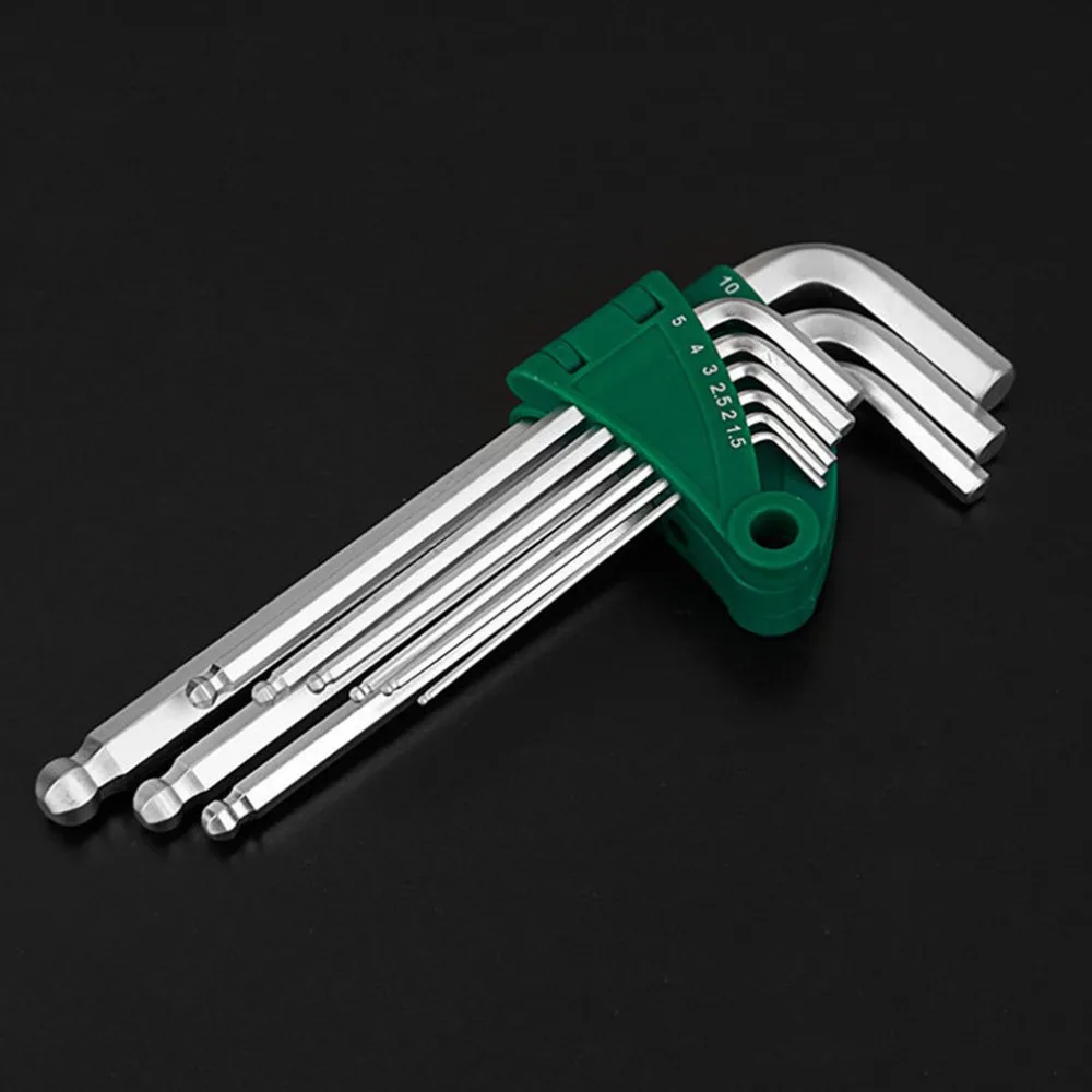 

9pcs set of Wrench Tool L-Shape Plum Hex Torx Star Wrench Set Short Style Appliance Bicycle Repair Hand Tool Dropshipping