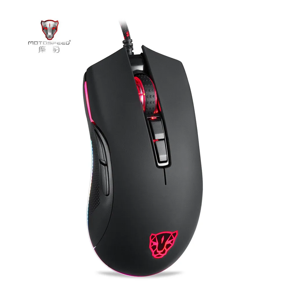Motospeed V70 Gaming Mouse RGB 12000DPI 7 Key 250IPS Black Mouse LOL Dota USB Wired Player Backlight Mouse with PMW3360 Engine цена Motospeed V70 Gaming Mouse RGB 12000DPI 7 Key 250IPS Black Mouse LOL Dota USB Wired Player Backlight Mouse with PMW3360 Engine цены онлайн