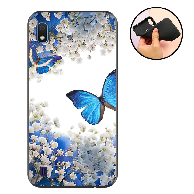 سفور سامسونج غالاكسي A10 حالة سيليكون الهاتف ل TPU سامسونج A10 الغطاء الخلفي 10 A10 2019 حامي أسود حالة لينة ماتي